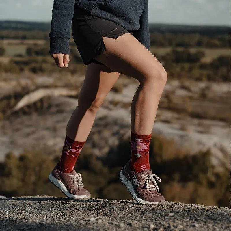 CALCETINES BV SPORT SOCQUETTE TREK GR "HAUTE  LYOCELL" (AZTEC BORDEAUX)