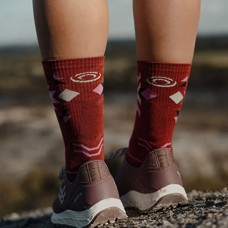 CALCETINES BV SPORT SOCQUETTE TREK GR "HAUTE  LYOCELL" (AZTEC BORDEAUX)