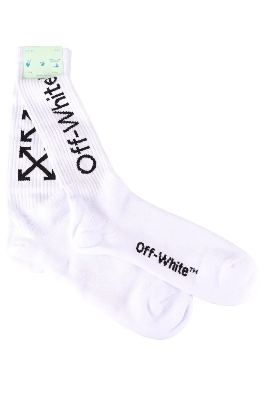 CALCETINES OFFWHITE BLANCOS CON FLECHAS NEGRAS
