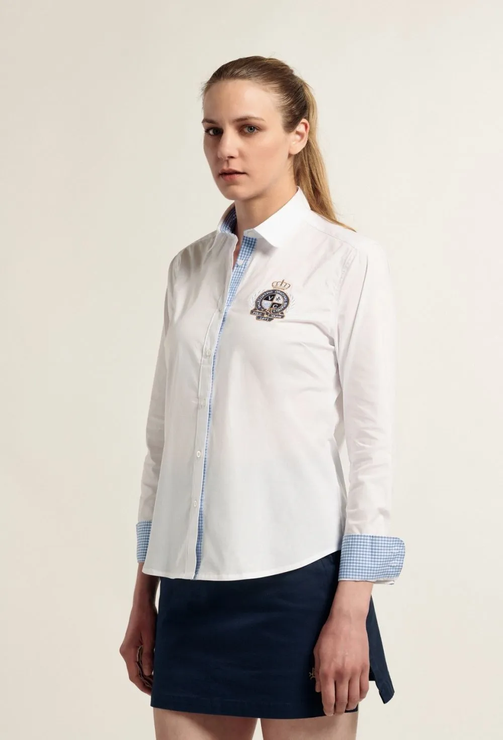 Camisa escudo color blanco
