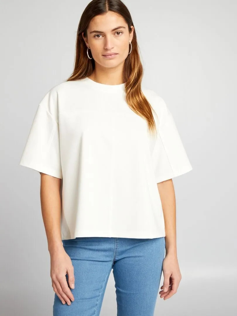 CAMISETA ANCHA  BLANCO