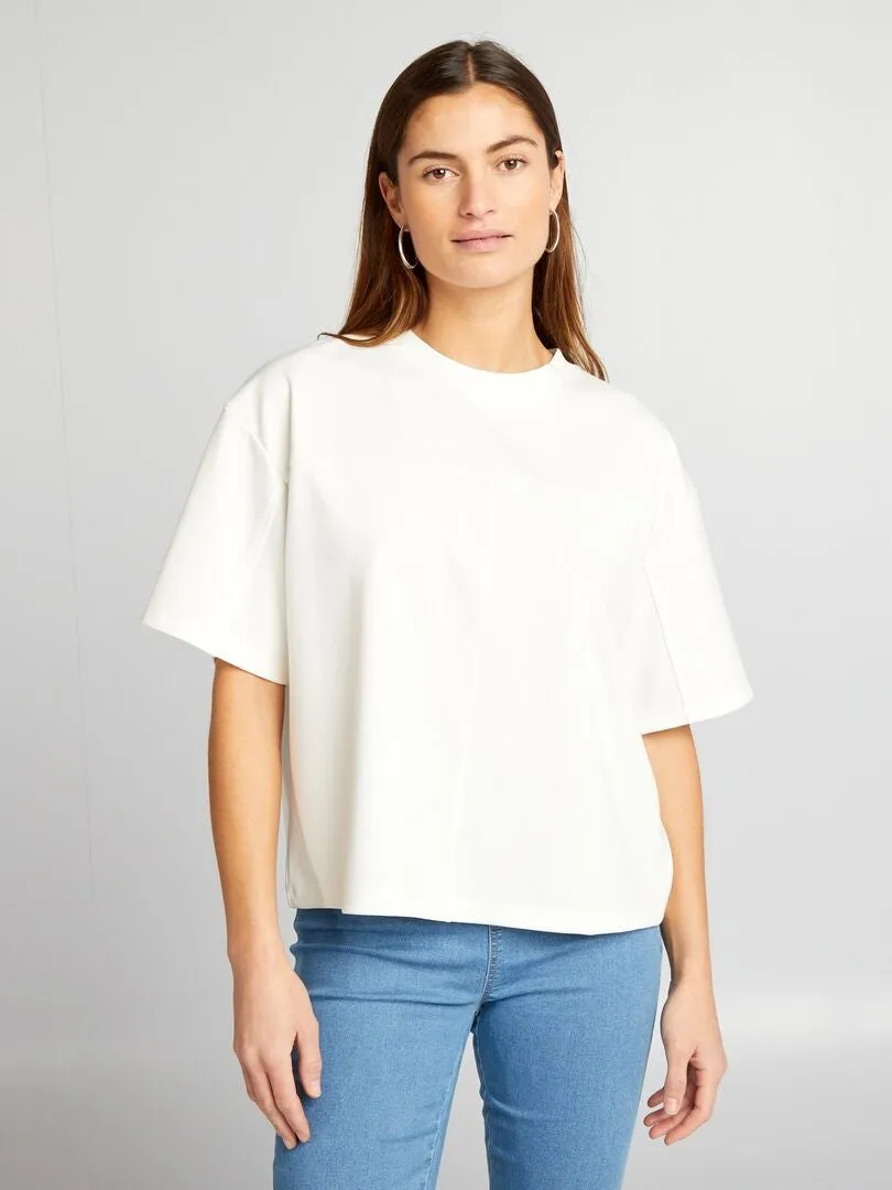 CAMISETA ANCHA  BLANCO