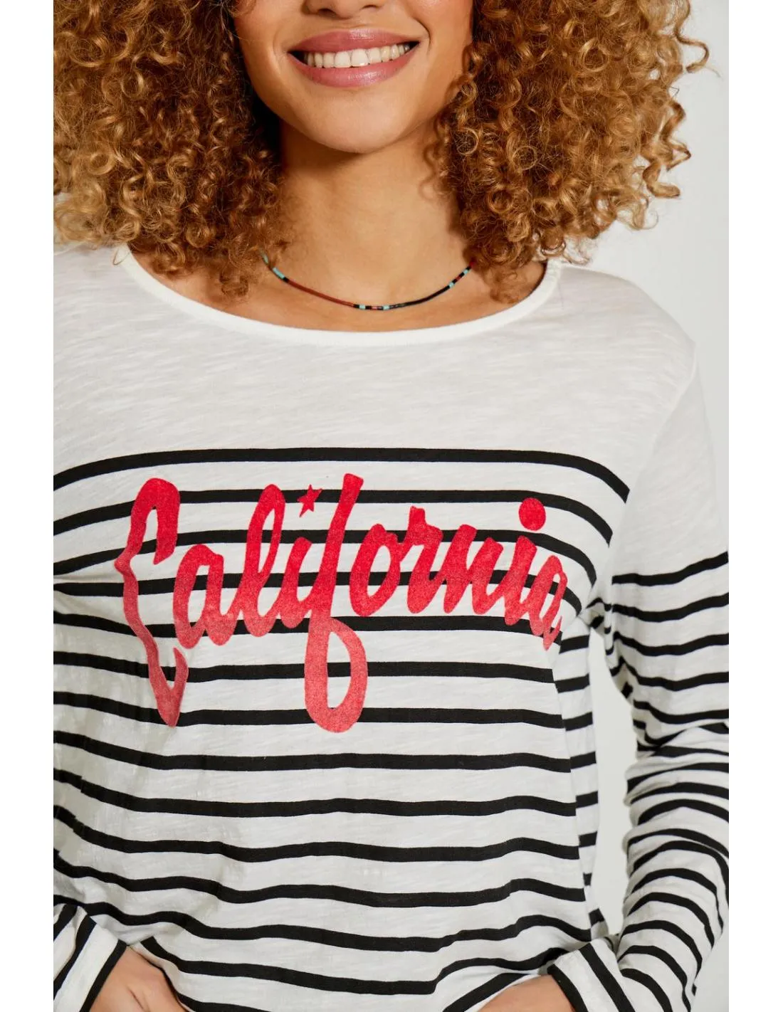 CAMISETA CON ESTAMPADO A RAYAS FIVE PARIS CALIFORNIA