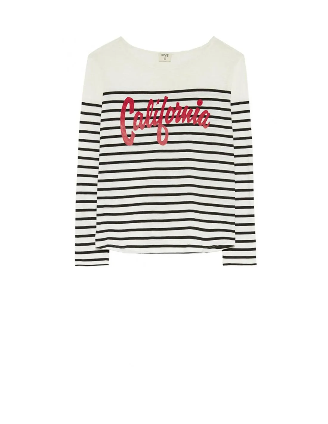 CAMISETA CON ESTAMPADO A RAYAS FIVE PARIS CALIFORNIA