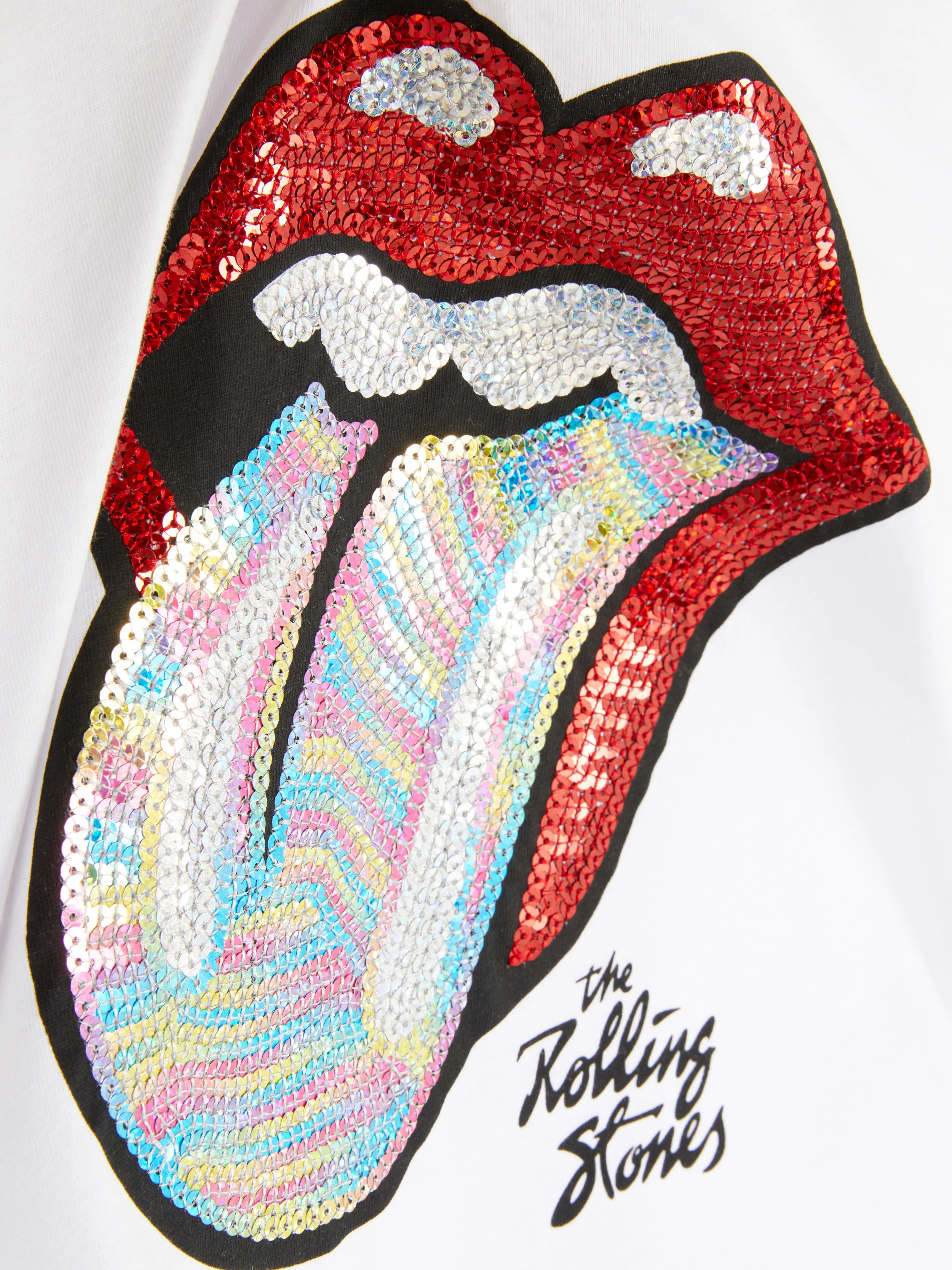 Camiseta con lentejuelas de The Rolling Stones