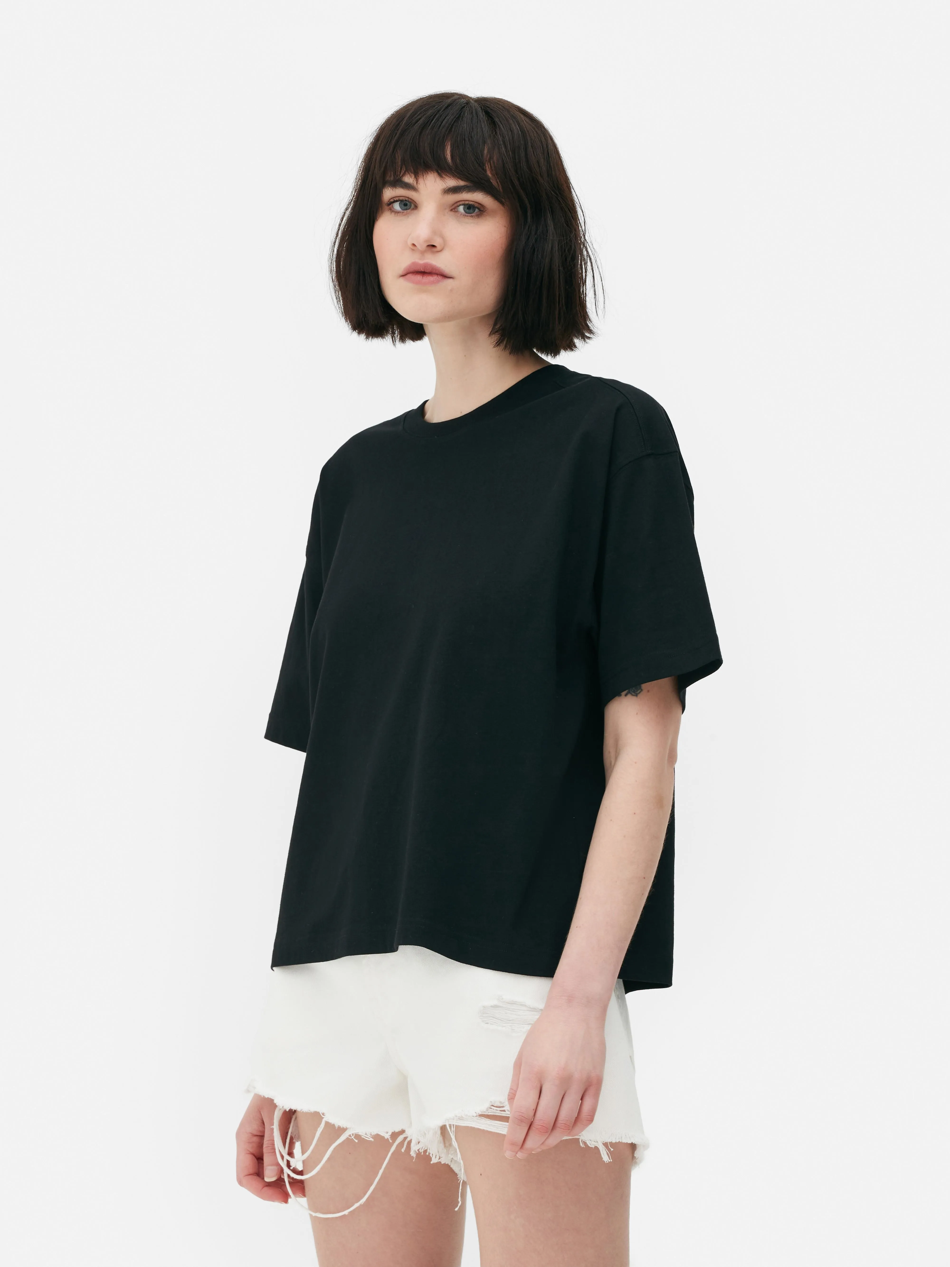 Camiseta de corte cuadrado