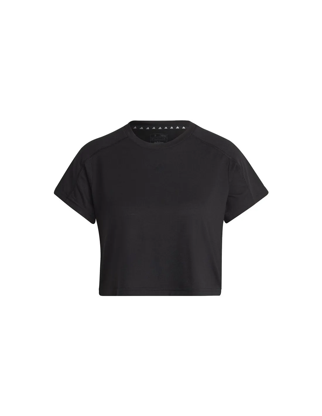 camiseta de Fitness adidas AEROREADY Train Essentials 3 Bar Logo Crop mujer