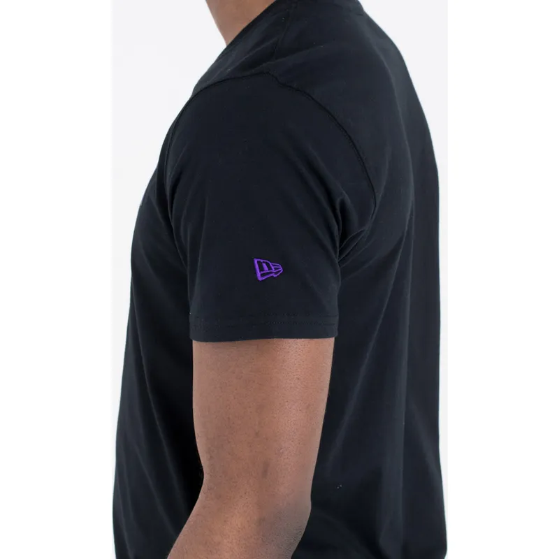 Camiseta de manga corta negra de Sacramento Kings NBA de New Era