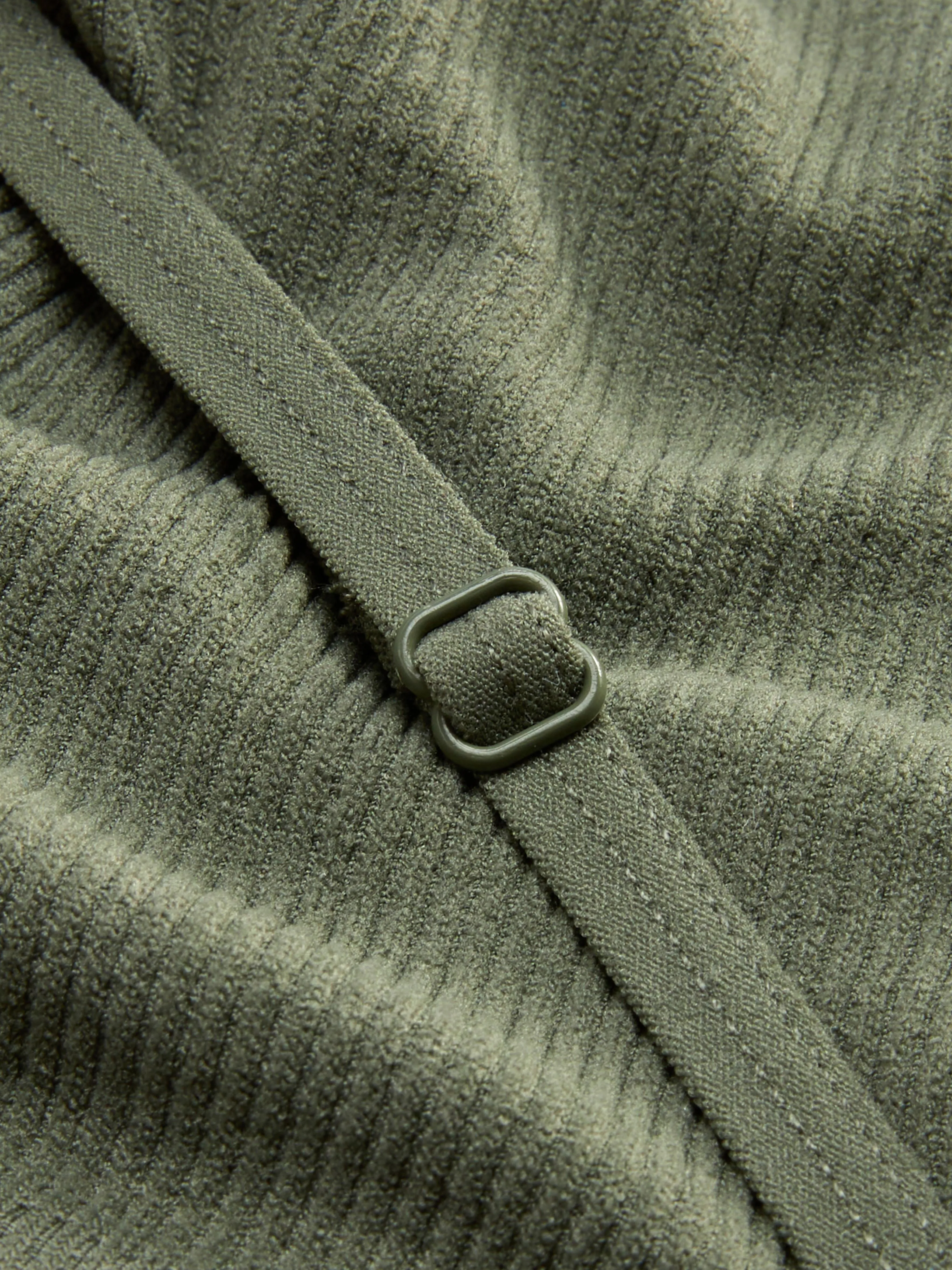 Camiseta de pijama corta acanalada de tirantes