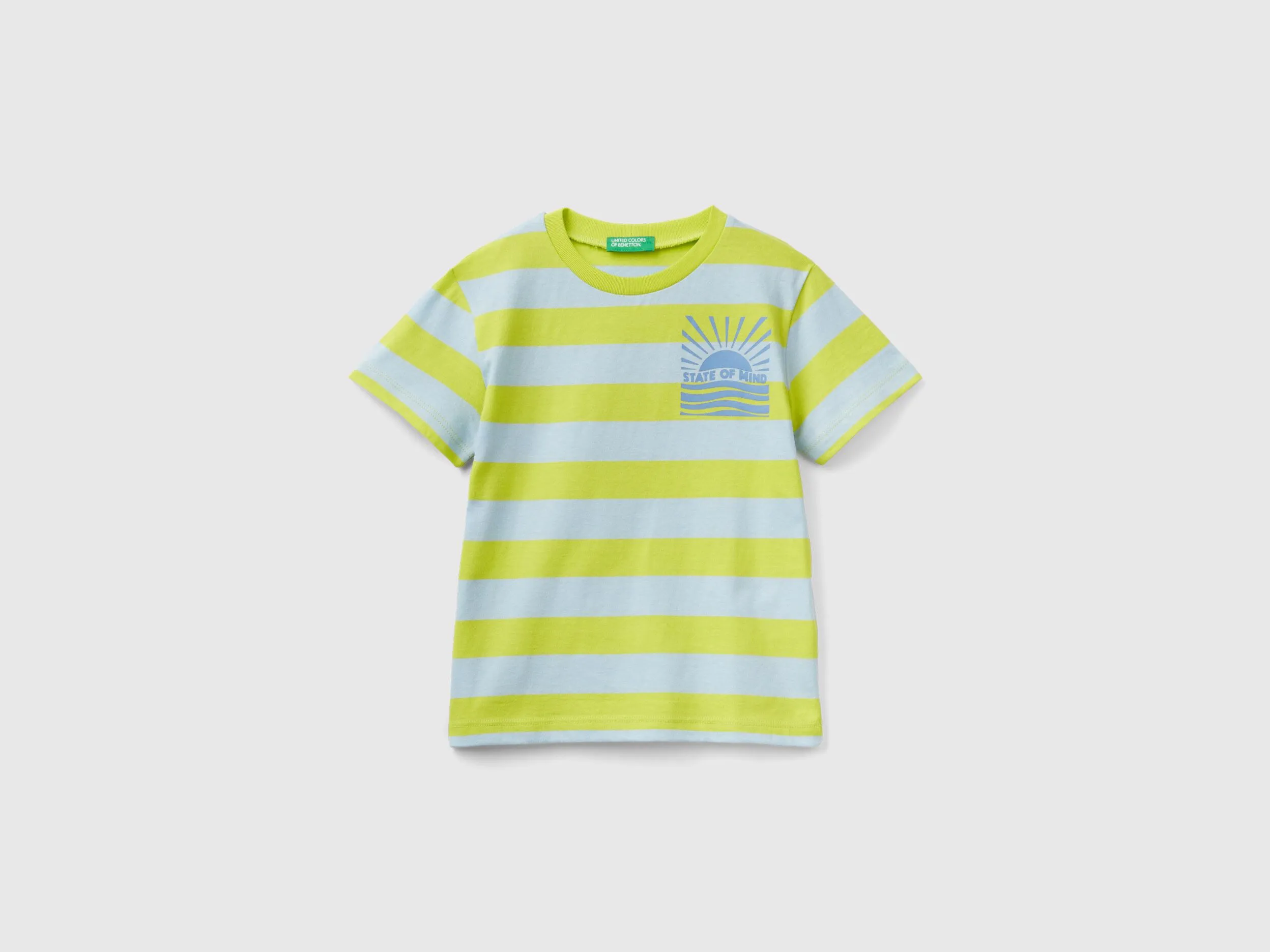 Camiseta de rayas de 100 % algodón