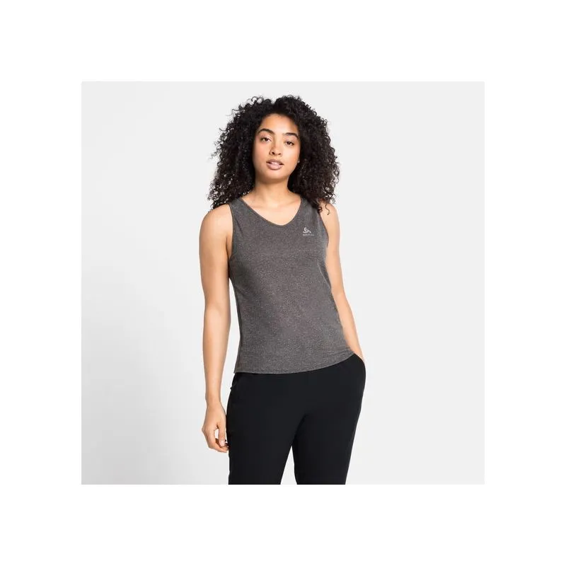 Camiseta de tirantes Odlo Halden Linencool (gris oscuro melange) Mujer