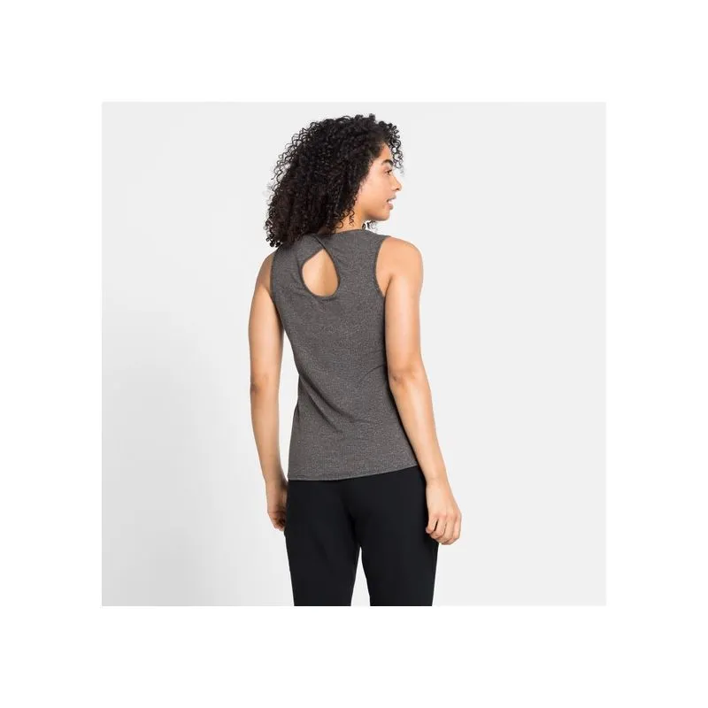 Camiseta de tirantes Odlo Halden Linencool (gris oscuro melange) Mujer