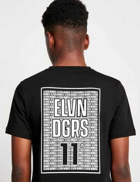 CAMISETA ELEVEN DEGREES BACK GRAPHIC  BLACK