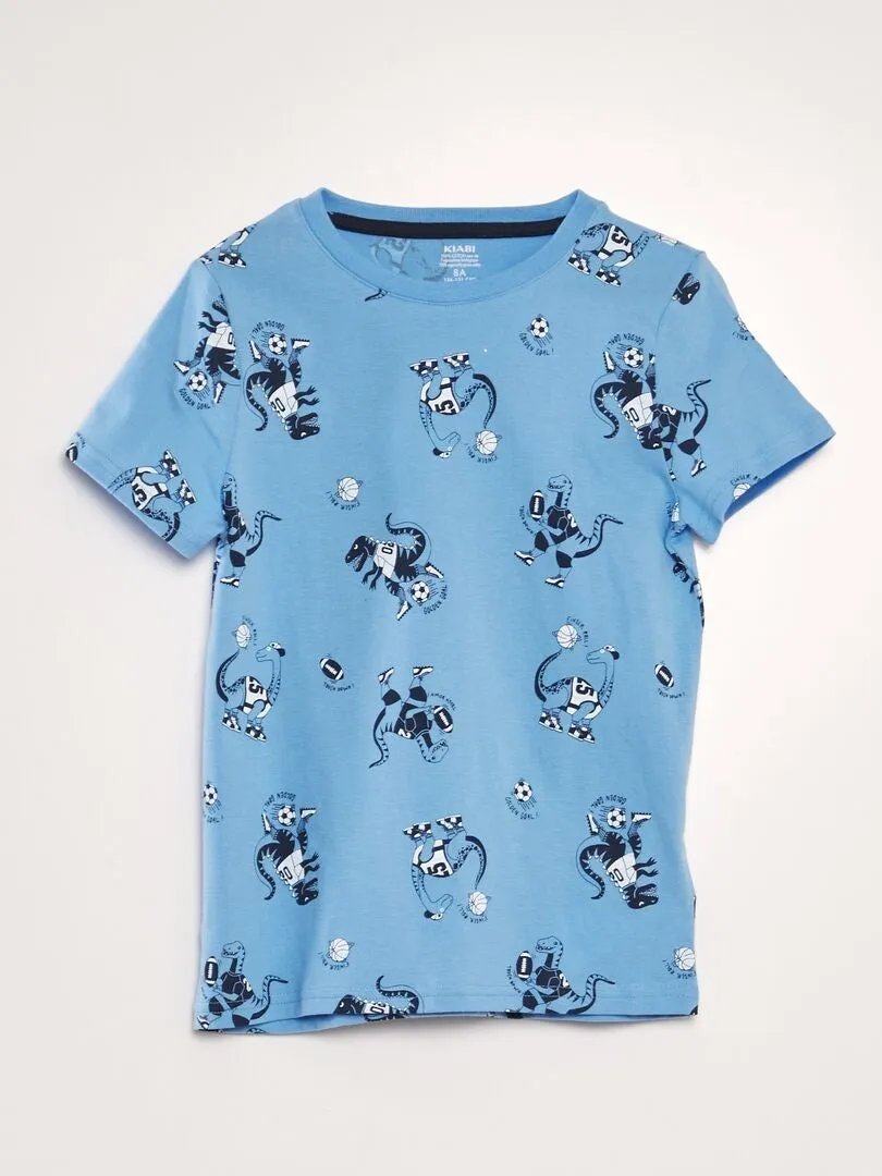CAMISETA ESTAMPADA  AZUL