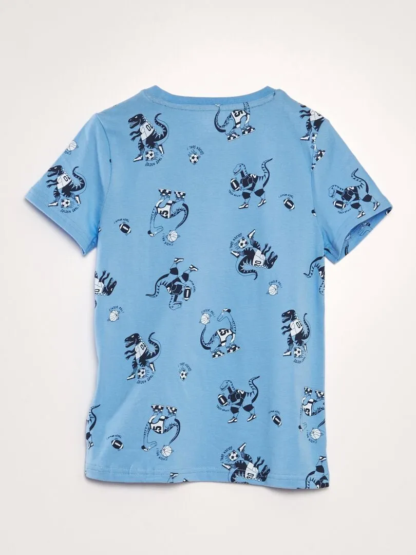 CAMISETA ESTAMPADA  AZUL