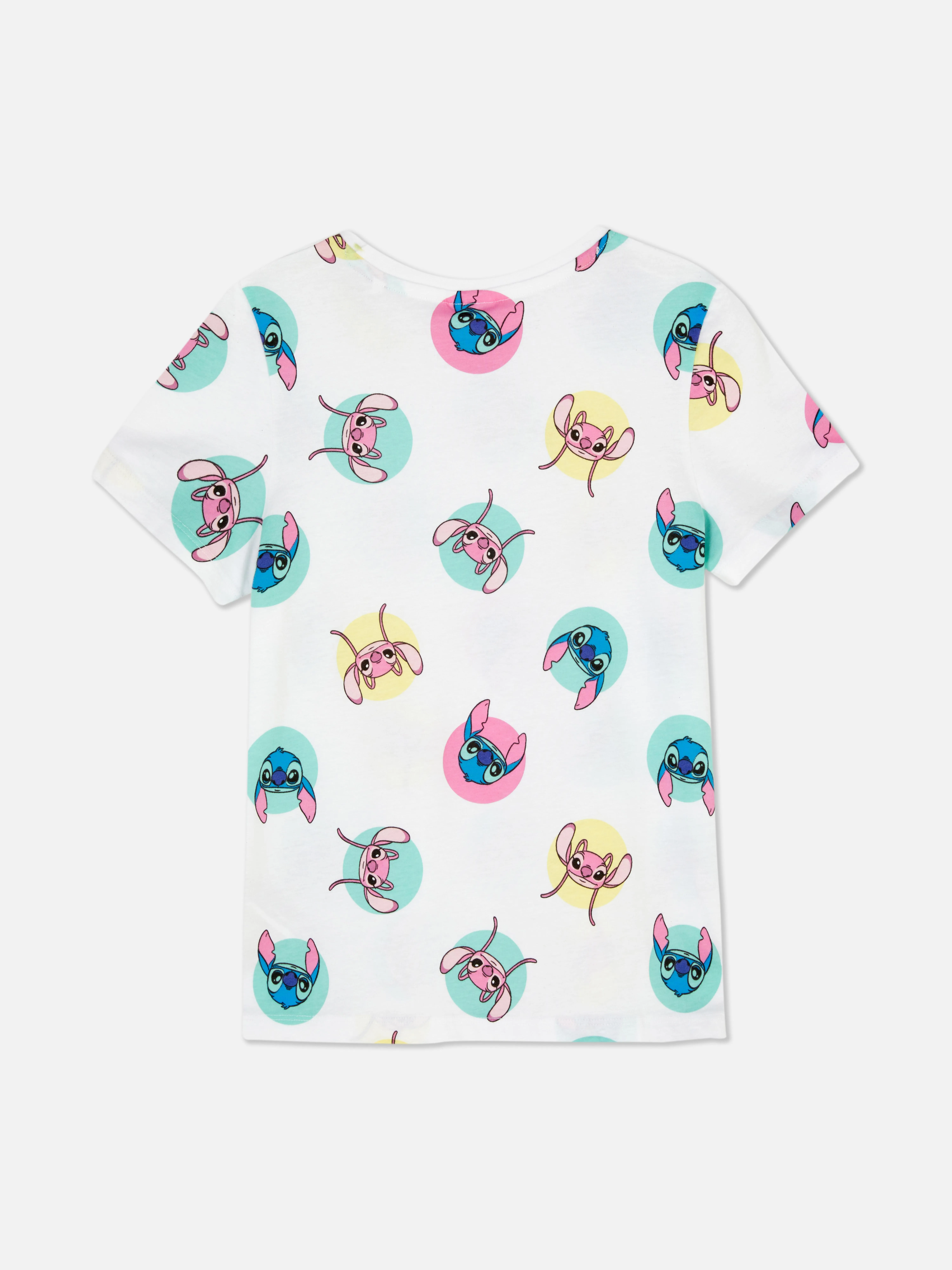Camiseta estampada de Stitch y Ángel de Disney