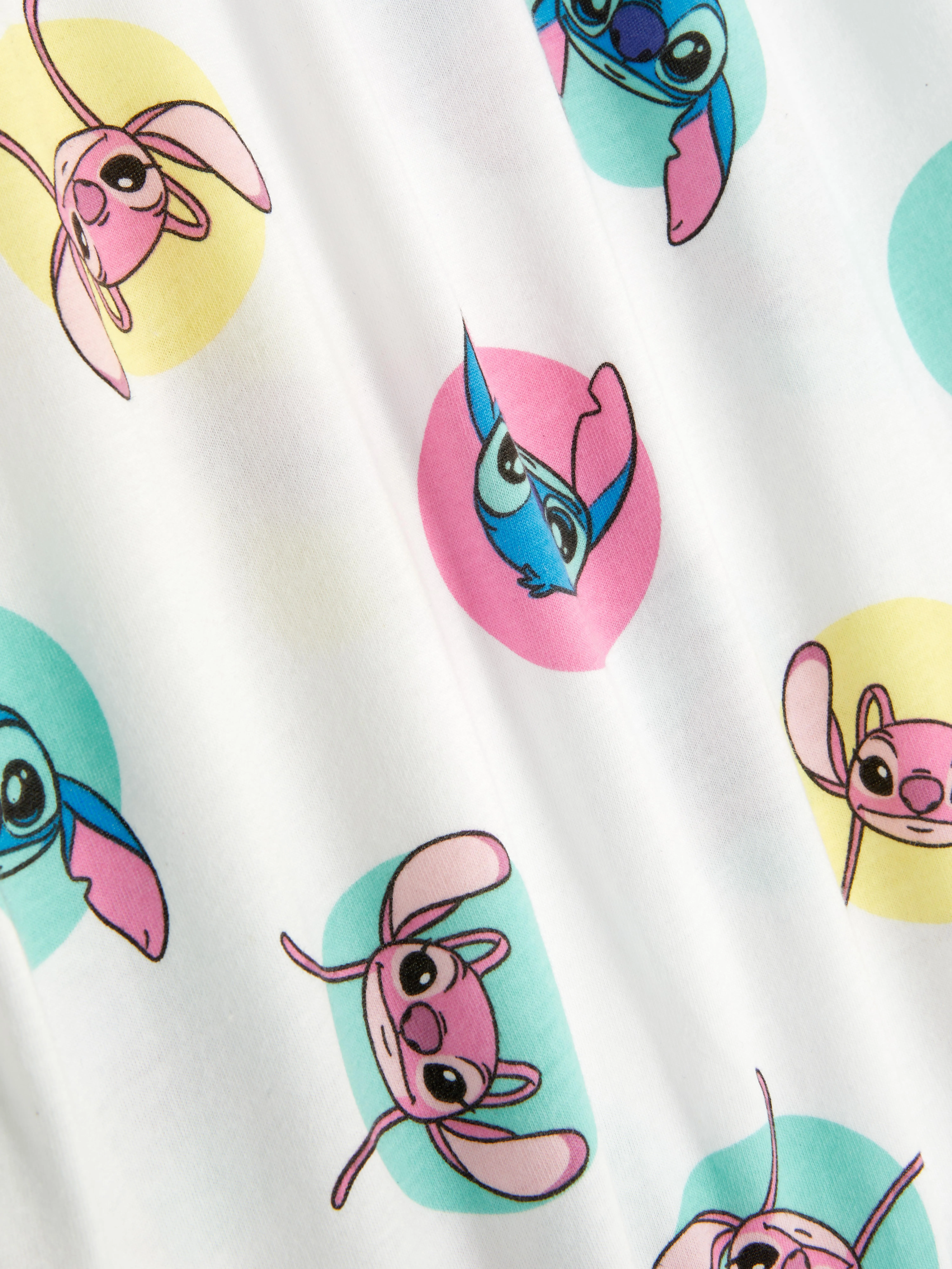 Camiseta estampada de Stitch y Ángel de Disney