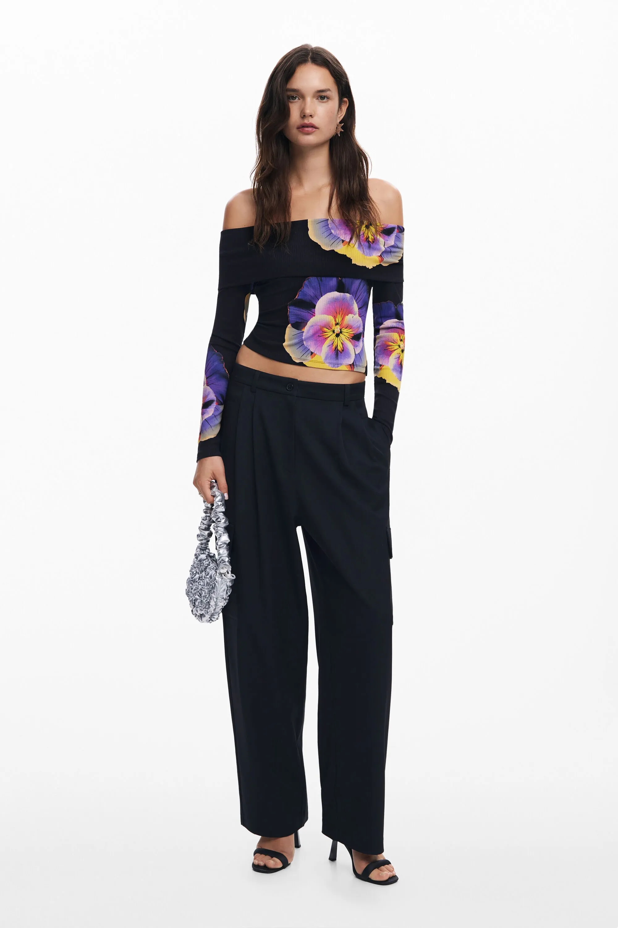 Camiseta estampado flores M. Christian Lacroix