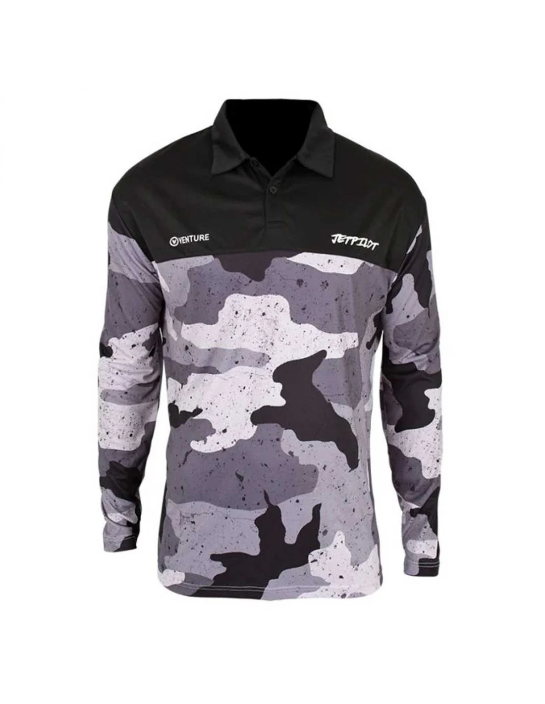 Camiseta Jetpilot Venture Fishing LS Black Camo
