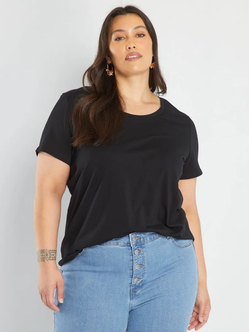 CAMISETA LISA  NEGRO