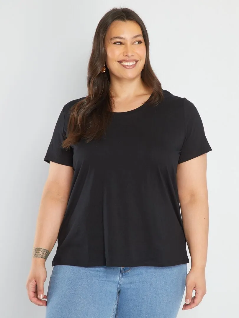 CAMISETA LISA  NEGRO
