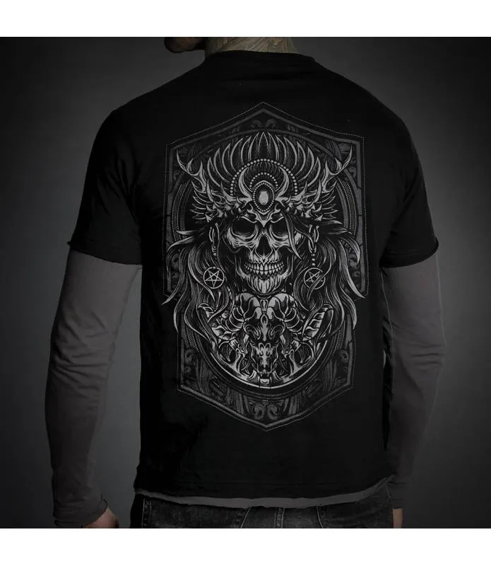 CAMISETA MANGA LARGA HOMBRE RITUAL NEGRA Y GRIS HYRAW SP23M17