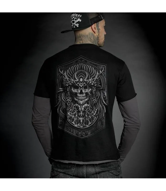 CAMISETA MANGA LARGA HOMBRE RITUAL NEGRA Y GRIS HYRAW SP23M17