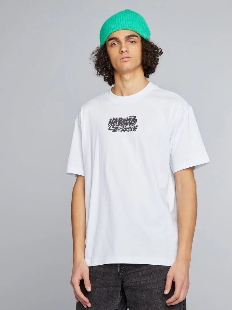 CAMISETA OVERSIZE 'NARUTO'  BLANCO