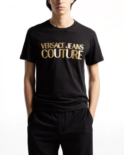 Camiseta Versace Jeans Couture 76GAHT00 Negro