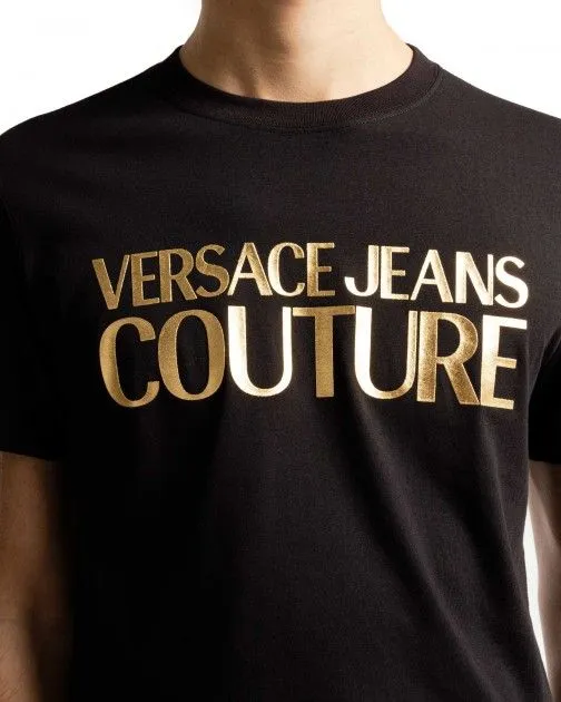 Camiseta Versace Jeans Couture 76GAHT00 Negro