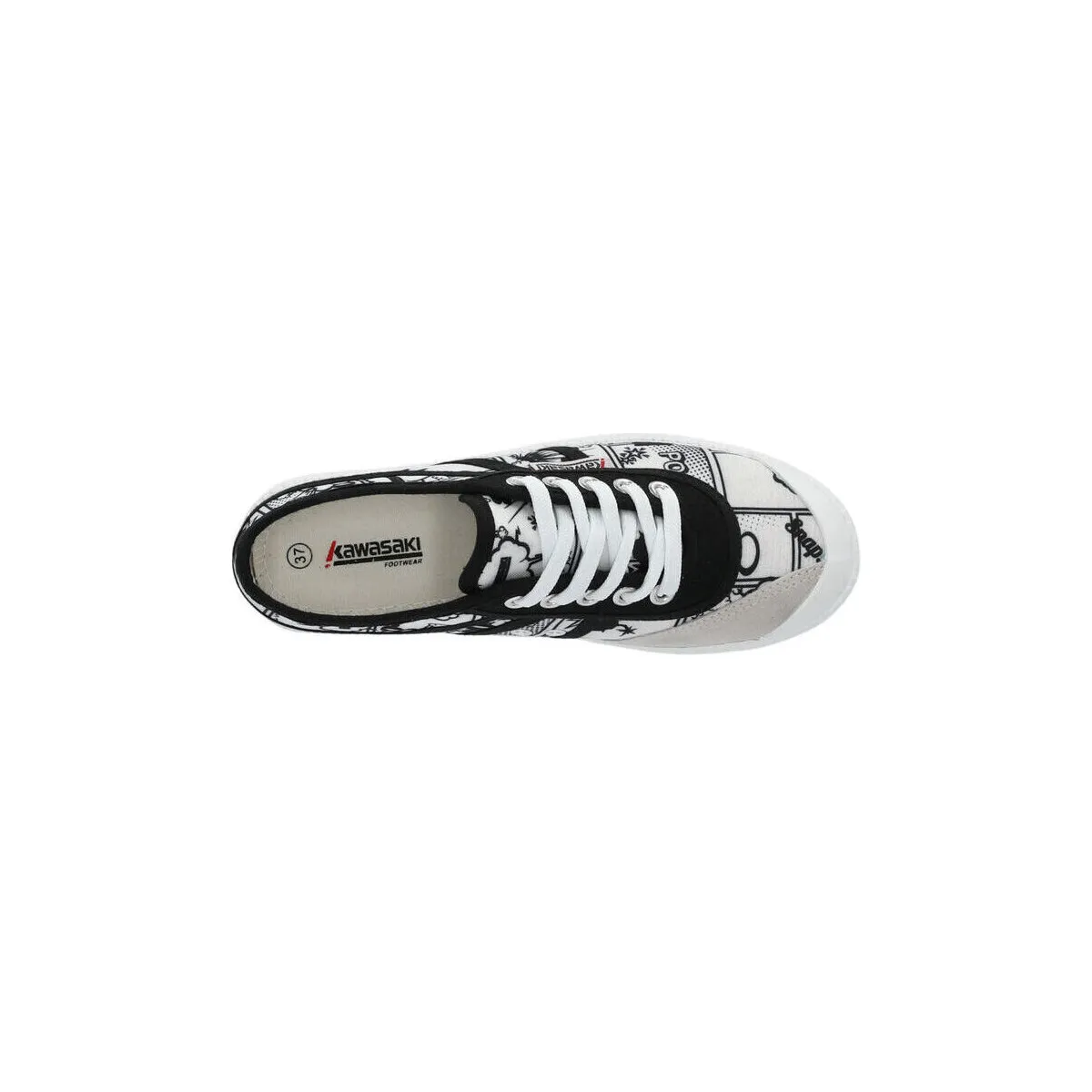CARTOON CANVAS SHOE K202410ES 1002 WHITE