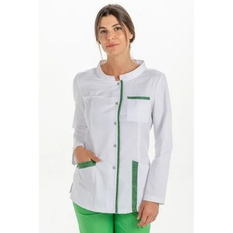 Chaqueta contraste verde m/l