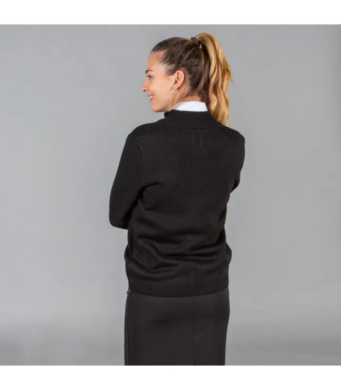 Chaqueta de mujer semi ajustada con cremallera, en tejido de punto fino UNIFORMES GARY'S 103100