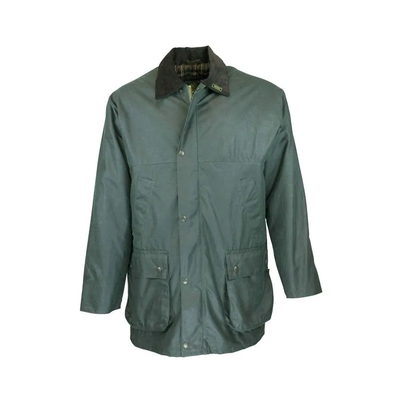 Chaqueta encerada Oxford Blue Countryman Green