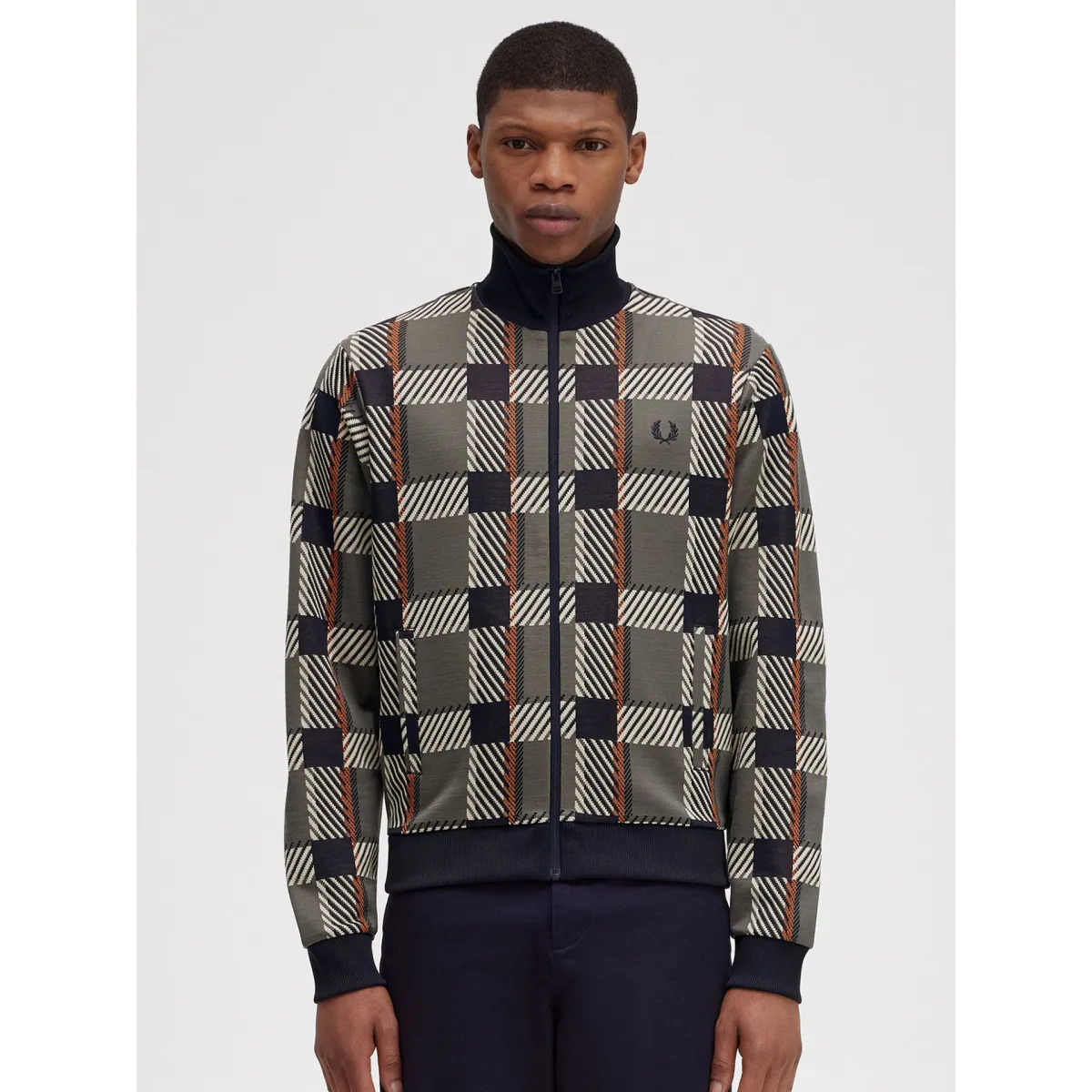 Chaqueta Fred Perry Glitch Tartan