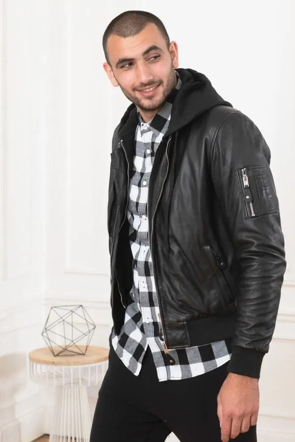 Chaqueta Hombre Serge Pariente Balle Hood Black
