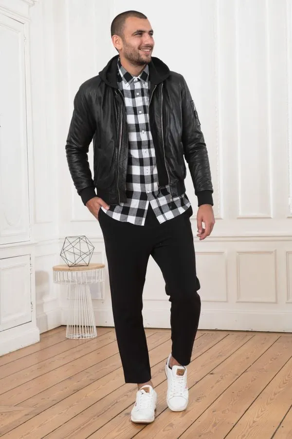 Chaqueta Hombre Serge Pariente Balle Hood Black
