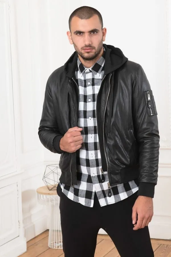 Chaqueta Hombre Serge Pariente Balle Hood Black