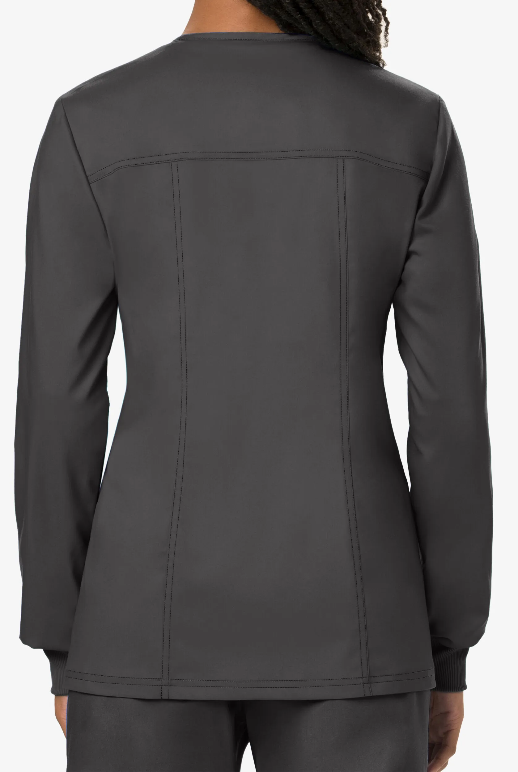 Chaqueta médica Cherokee Workwear Revolution con botones a presión y 3 bolsillos para mujer