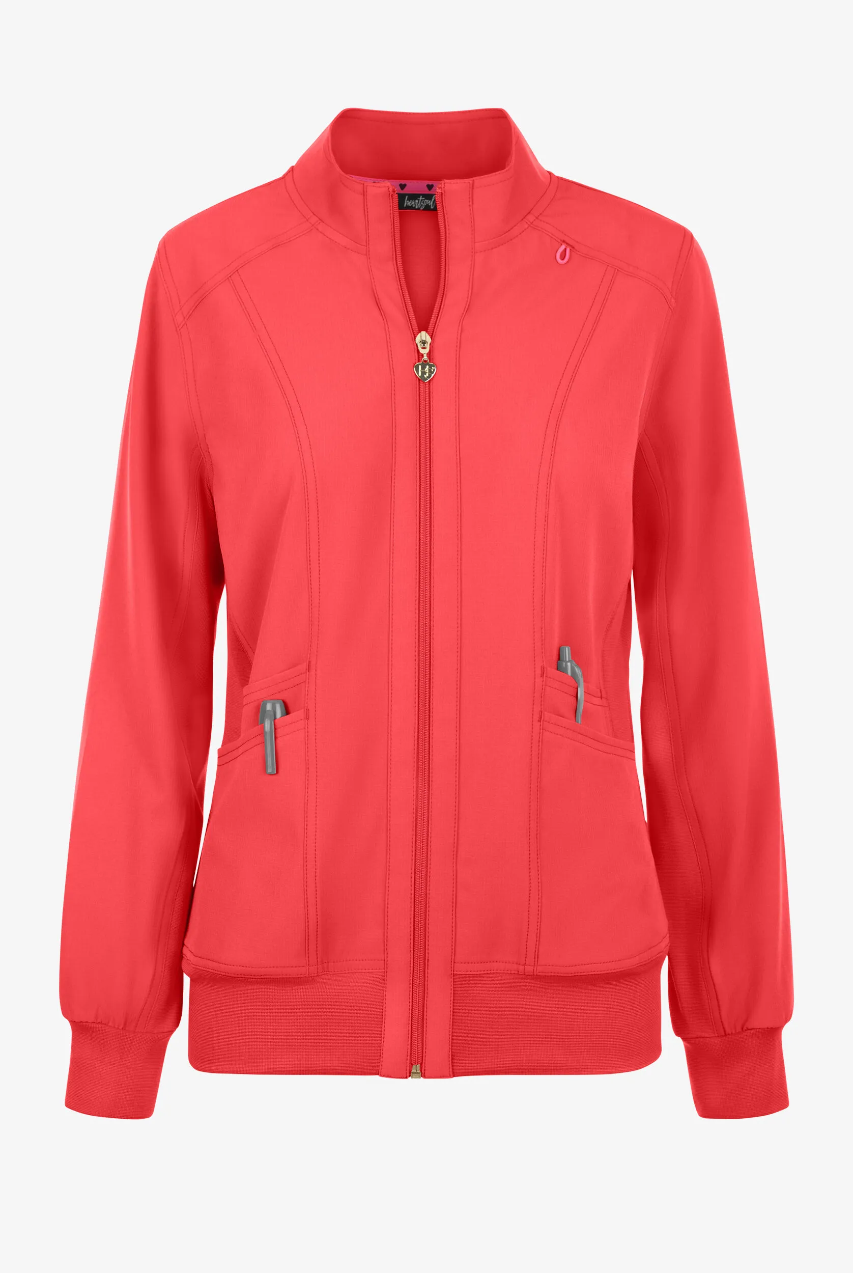 Chaqueta médica heartsoul Break On Through STRETCH con cuello alto y 4 bolsillos para mujer