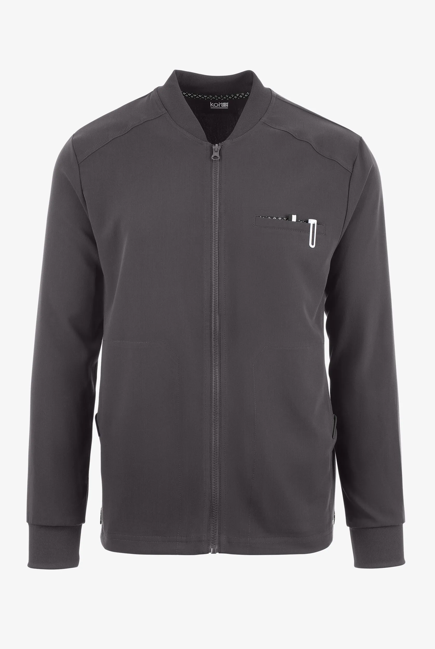 Chaqueta médica koi Next Gen Ready Set Go STRETCH con cremallera y 5 bolsillos para hombre