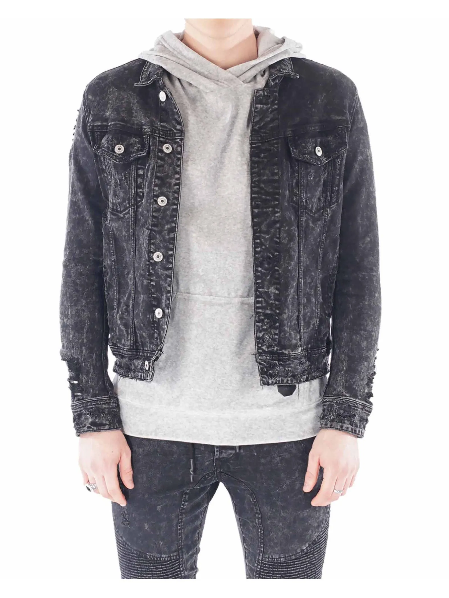 Chaqueta vaquera desteñida