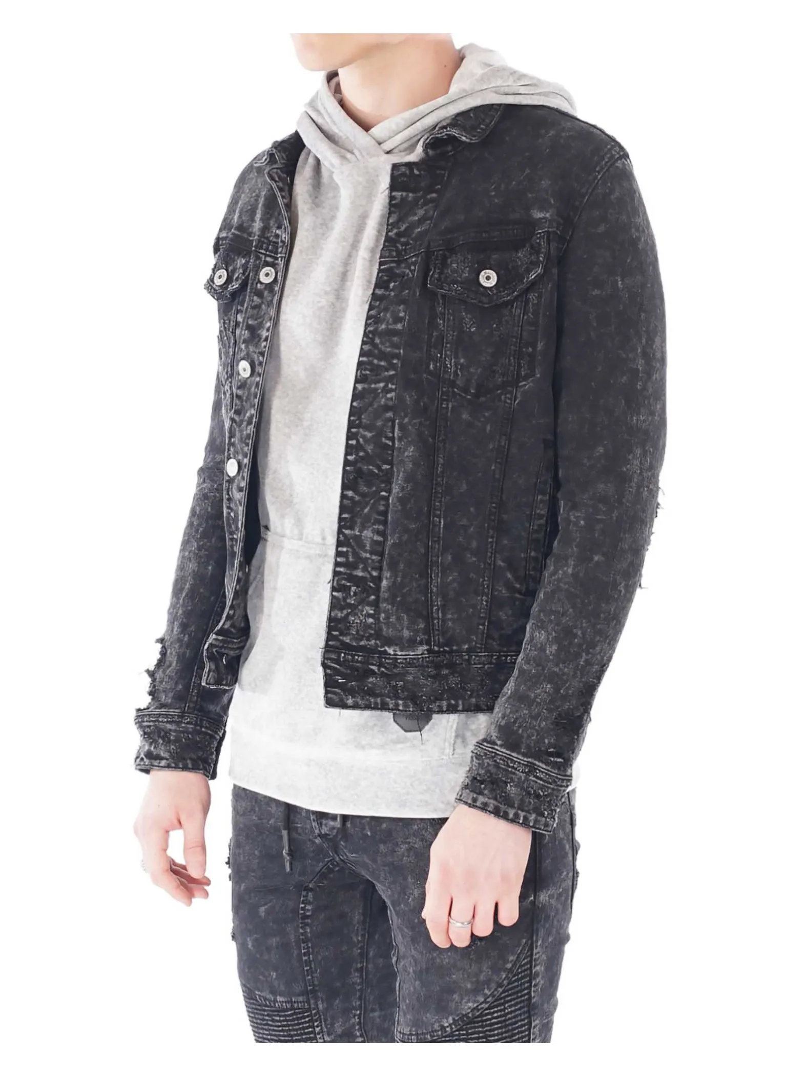 Chaqueta vaquera desteñida