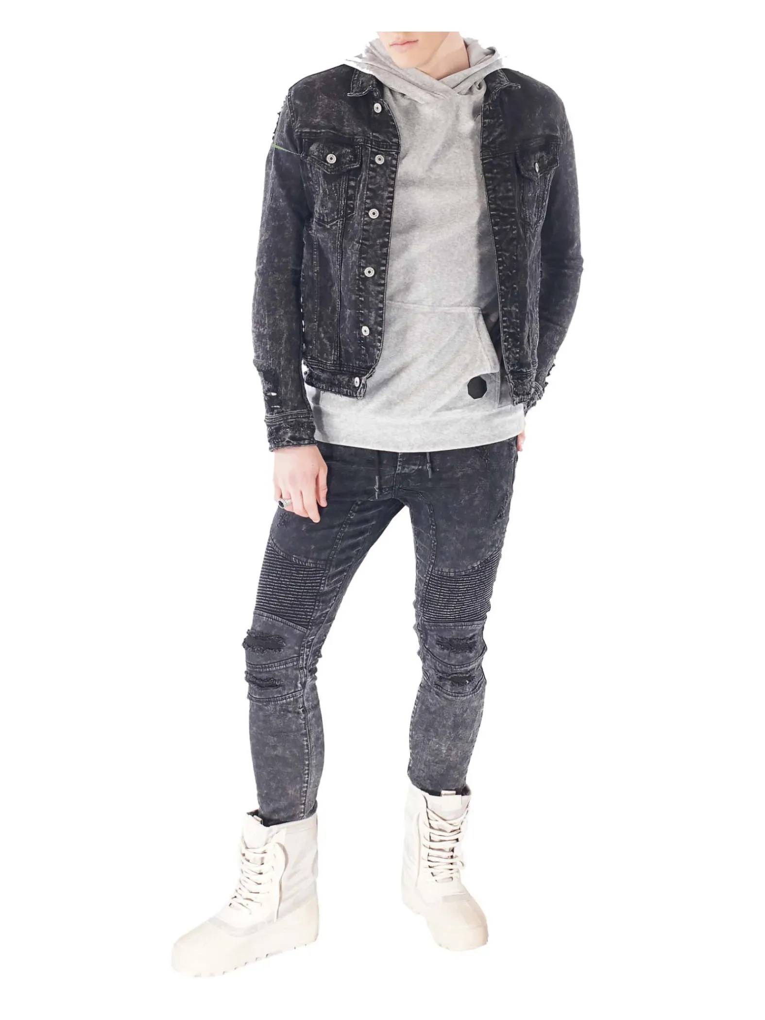 Chaqueta vaquera desteñida