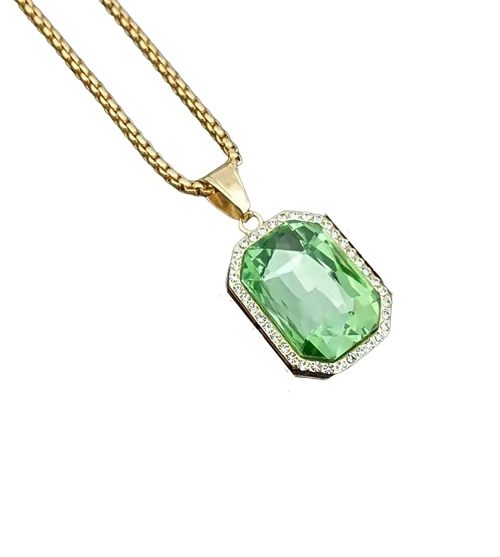 COLLAR PC PIEDRA VERDE  0293