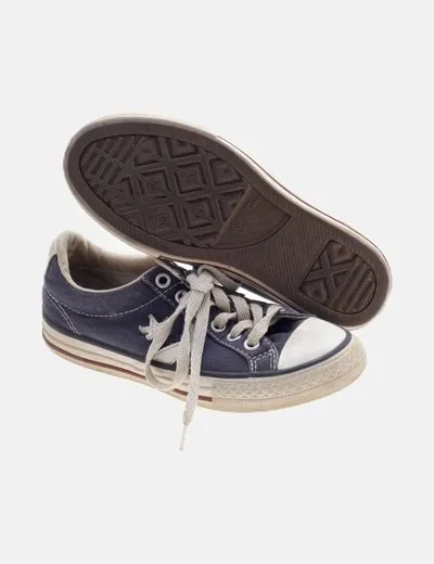 Converse Deportiva azul de cordones