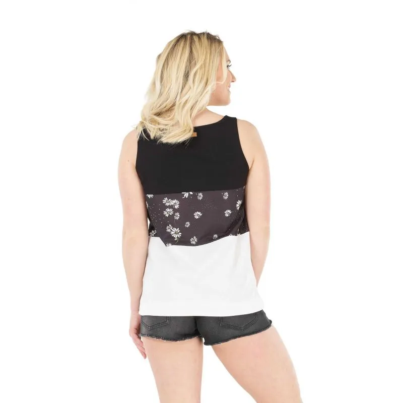 Crush 3 Picture Tank Top (A Daisy Black) Mujer