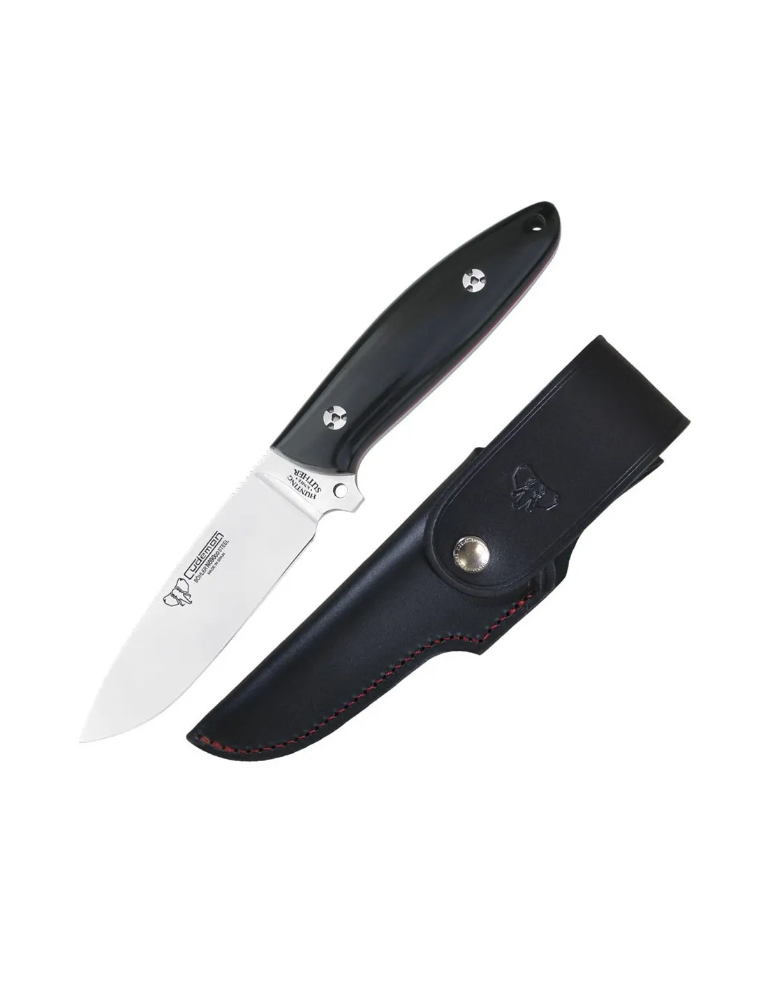 Cuchillo caza Cudeman Suther, mango micarta negra