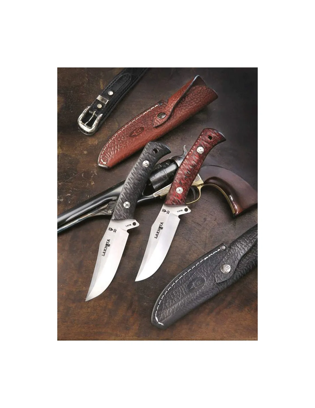 Cuchillo Muela Lakhota Micarta negra