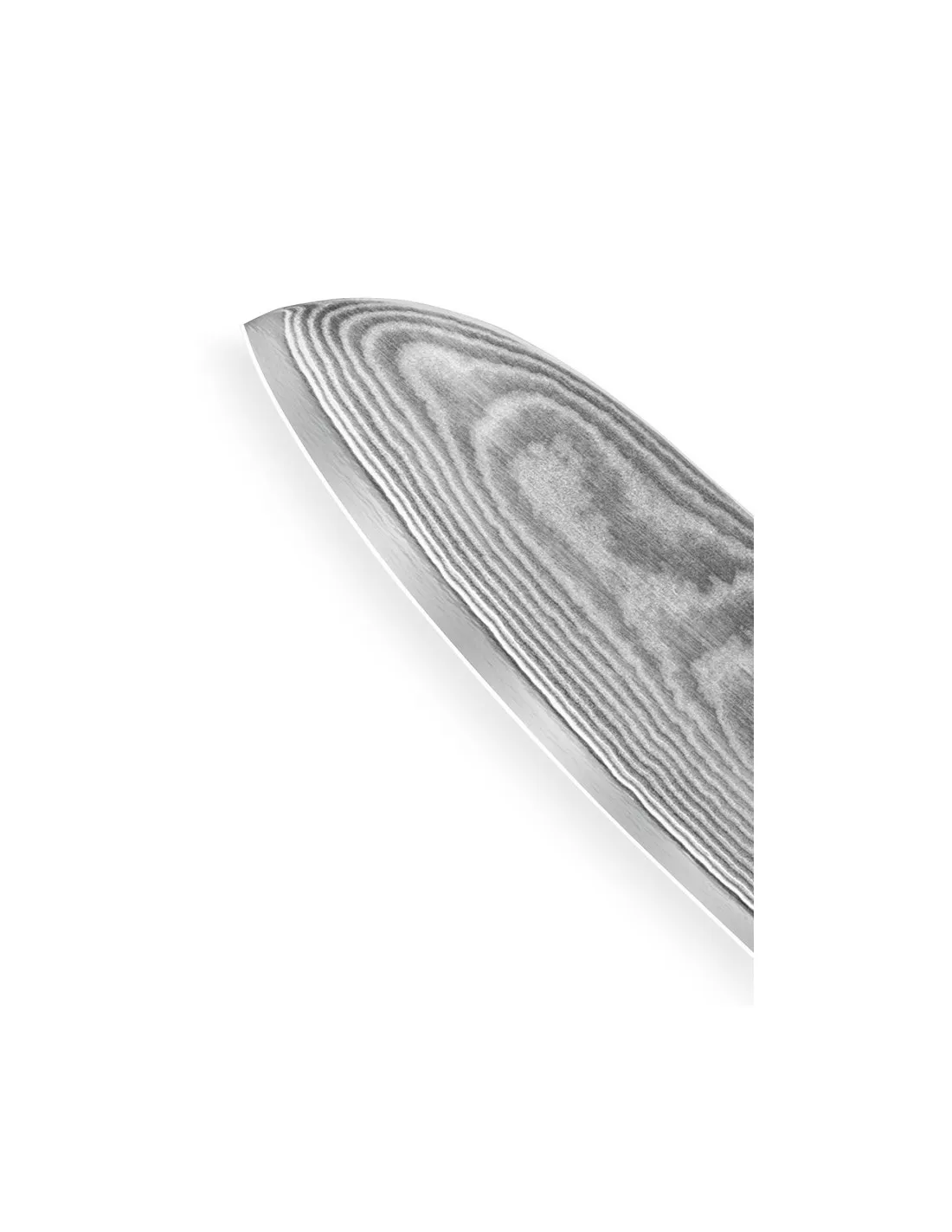 Cuchillo Santoku Samura serie Damasco, hoja 150 mm.